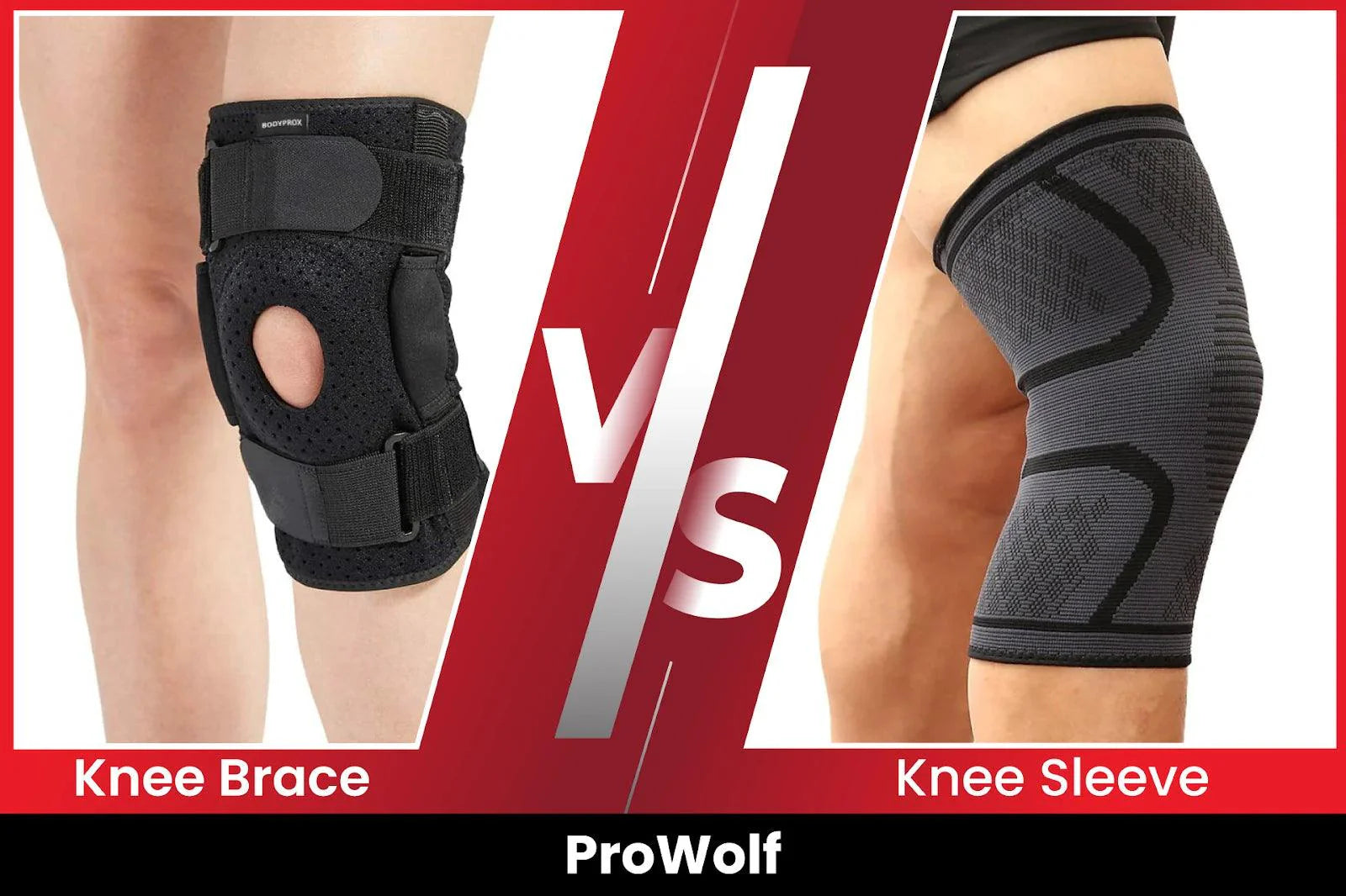 Knee Brace Vs. Knee Sleeve - PRO WOLF