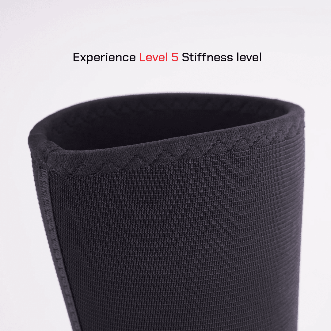 XTM Gold ULTRA 7mm Knee Sleeves Powerlifting (Level 5) BLACK - knee sleeves PRO WOLF