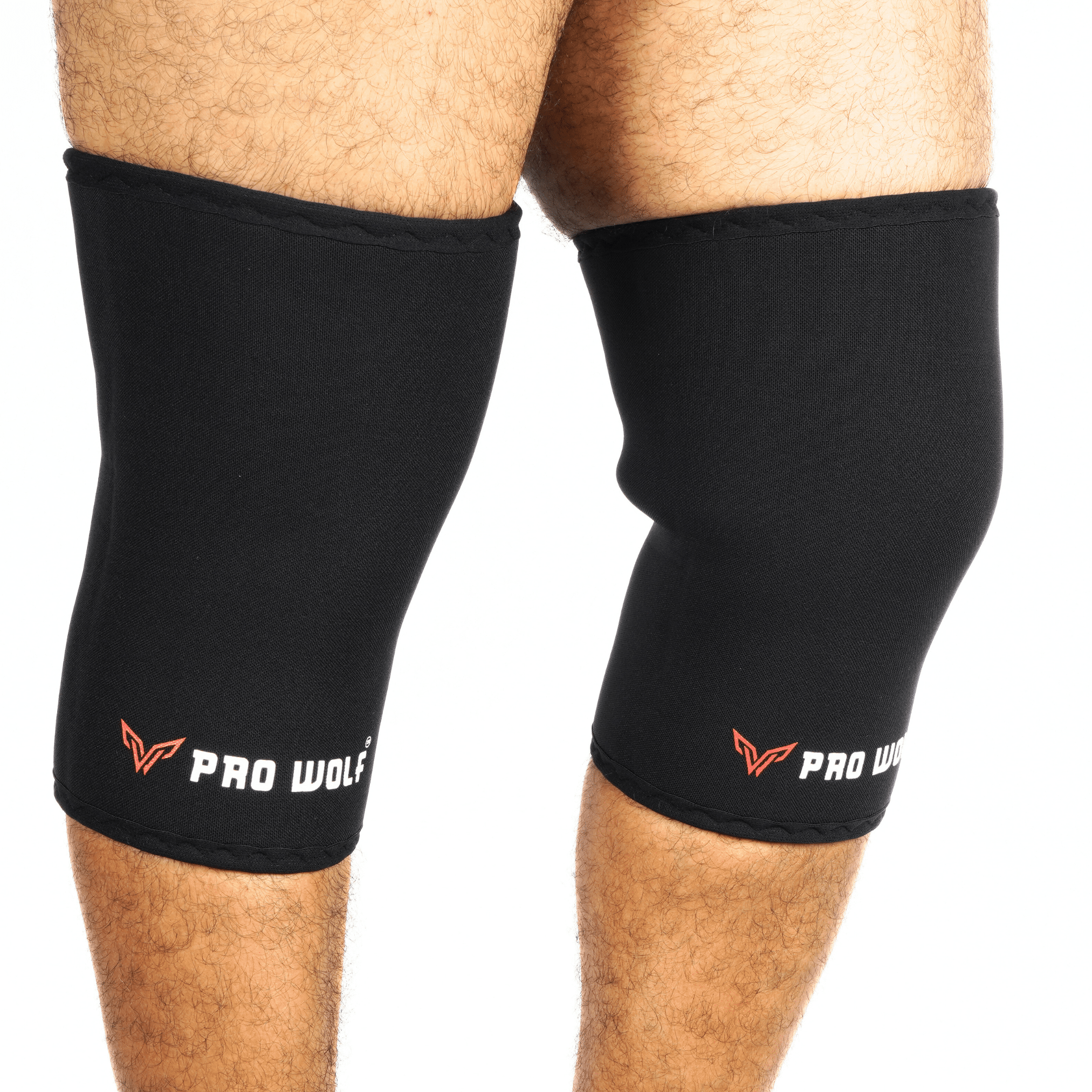 7mm Knee Sleeves 3rd Generation (Level 2) Knee Cap-BLACK - PRO WOLF