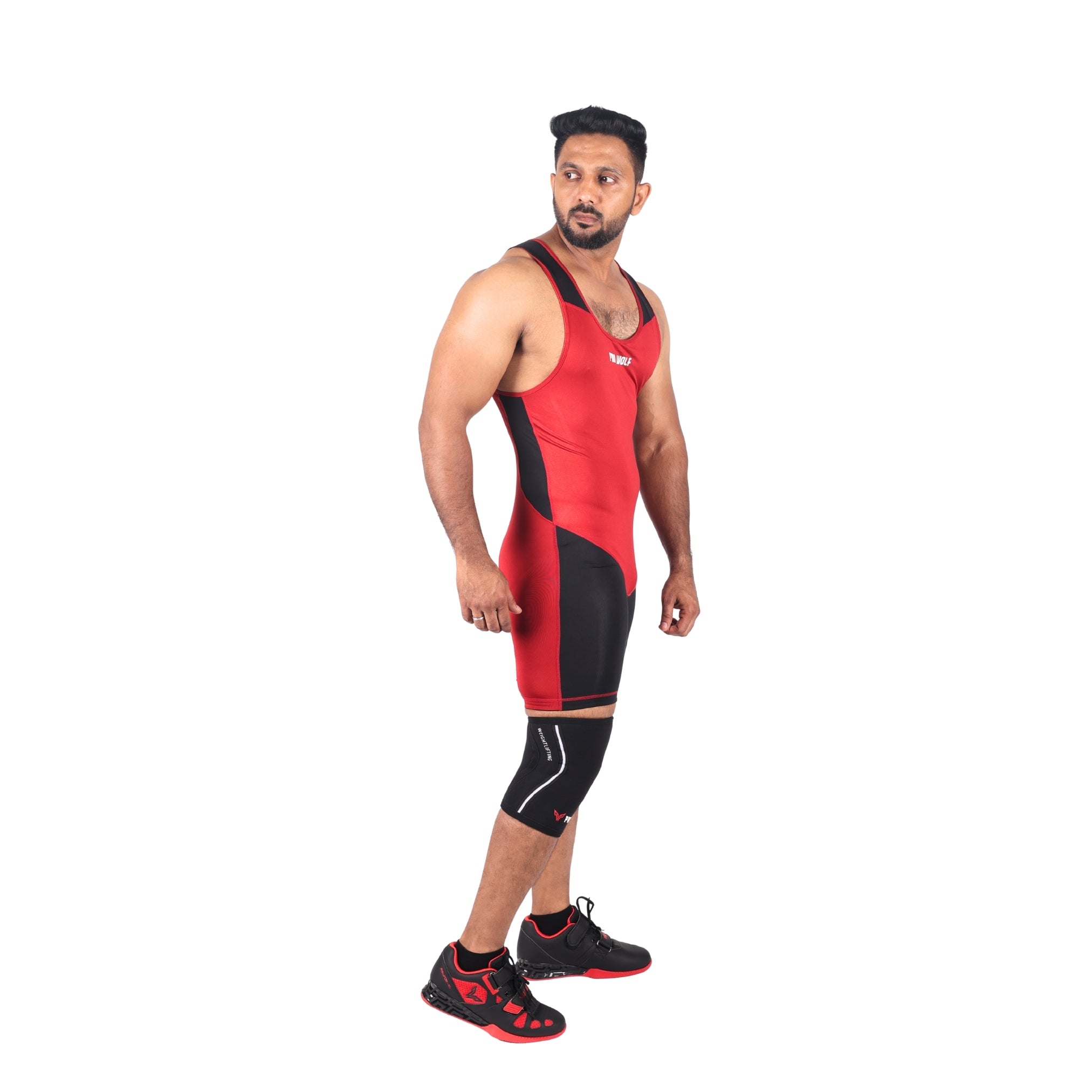 Weightlifting Singlet (Male/Female)-RED - singlet PRO WOLF