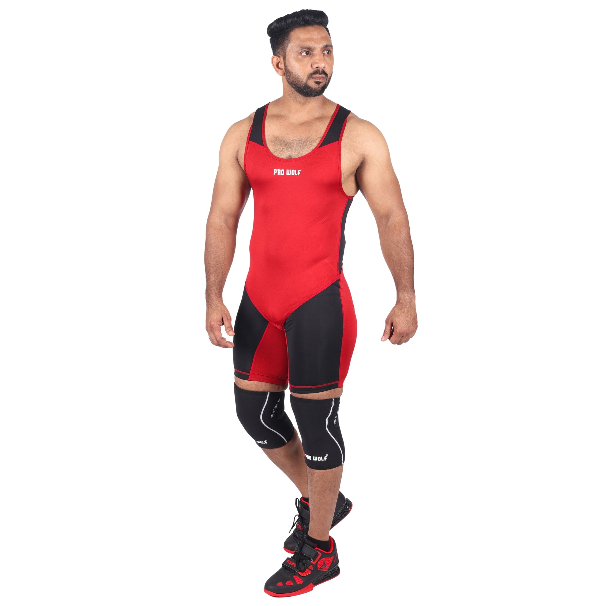 Weightlifting Singlet (Male/Female)-RED - singlet PRO WOLF
