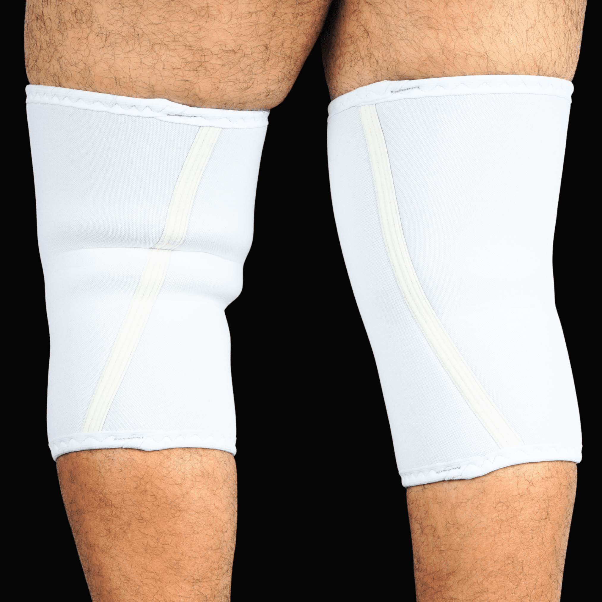 7mm Knee Sleeves 3rd Generation (Level 2) Knee Cap-White - knee sleeves PRO WOLF