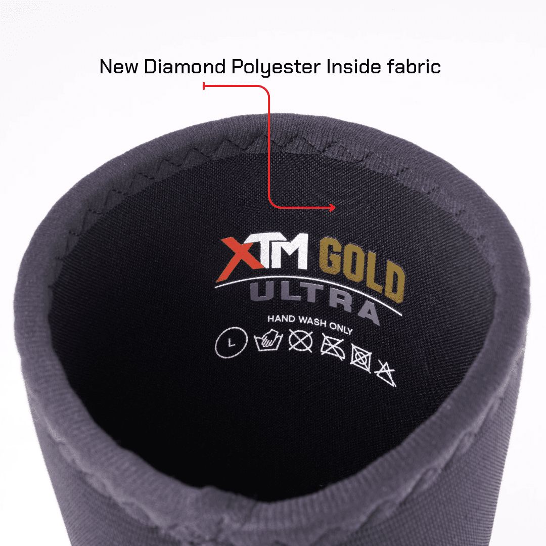 XTM Gold ULTRA 7mm Knee Sleeves Powerlifting (Level 5) BLACK - knee sleeves PRO WOLF