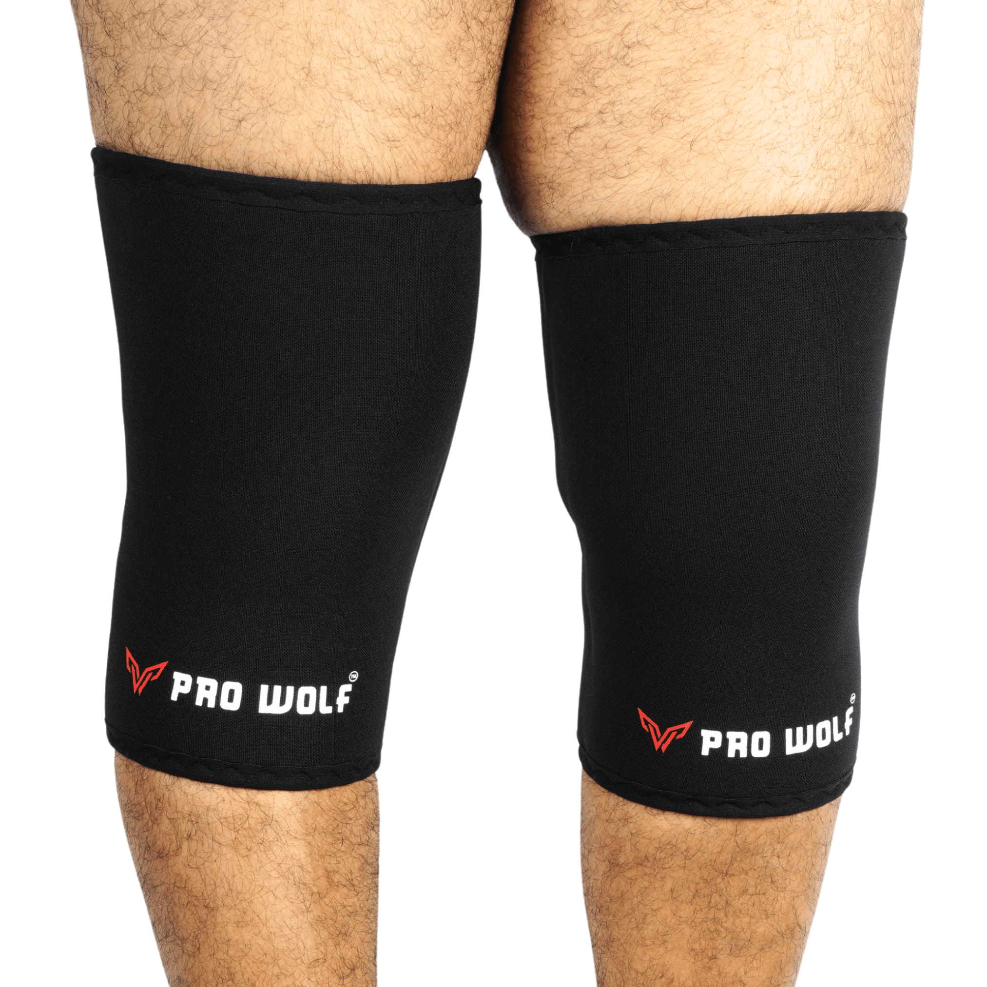 7mm Knee Sleeves 3rd Generation (Level 2) Knee Cap-BLACK - PRO WOLF