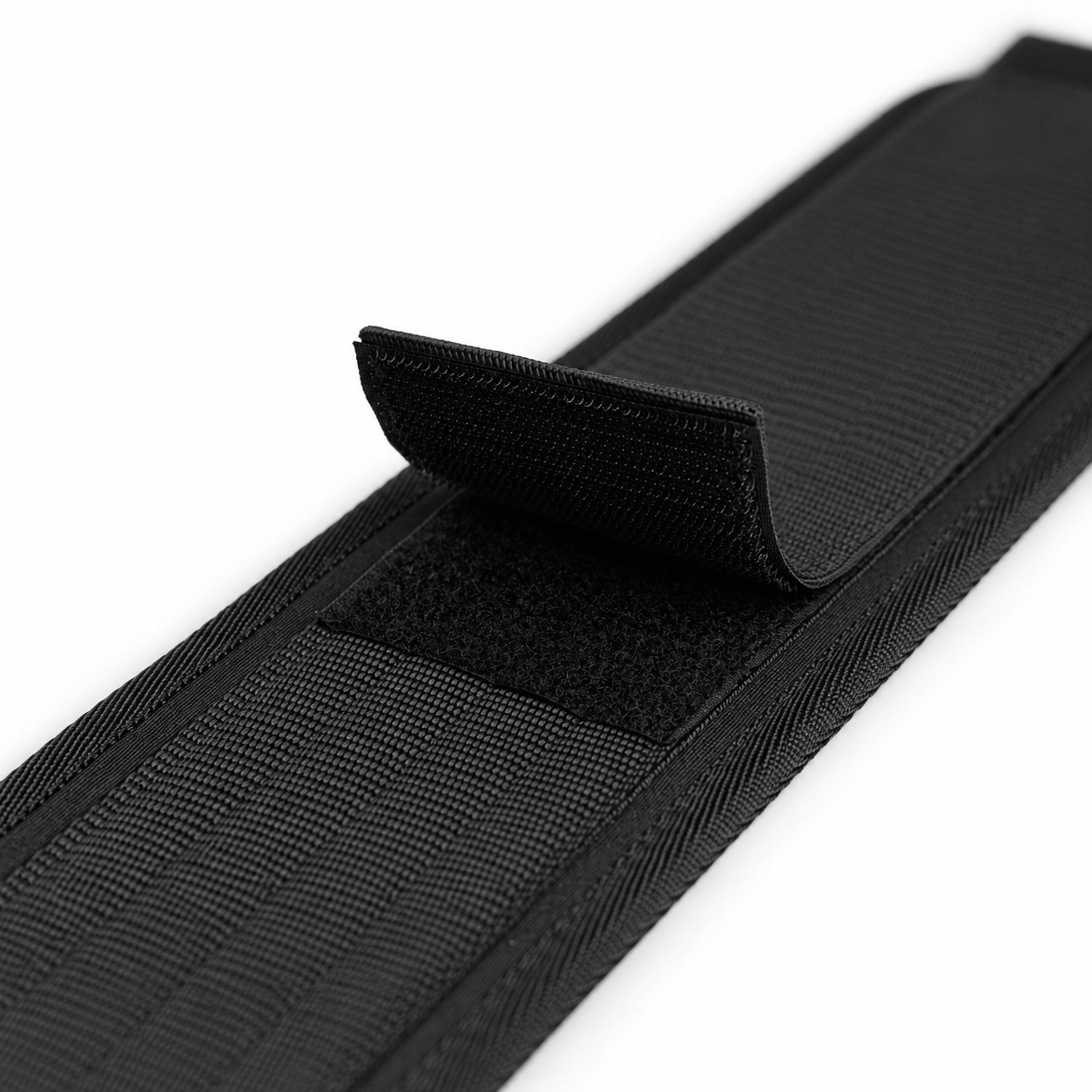 Weightlifting Belt Nylon Self Hydrid Locking Belt-Black