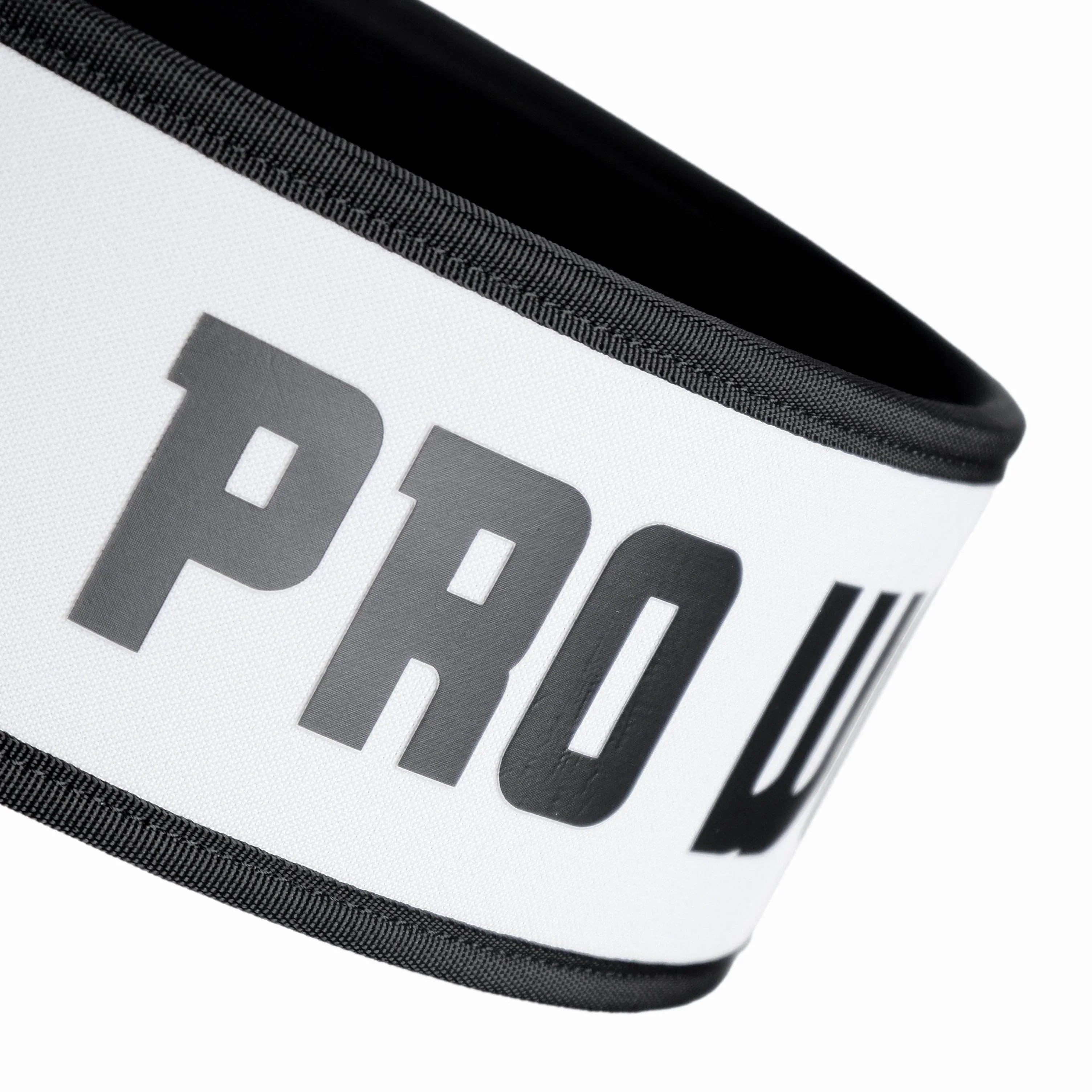 Weightlifting & Powerlifting Belt Neoprene Self Locking - White - PRO WOLF