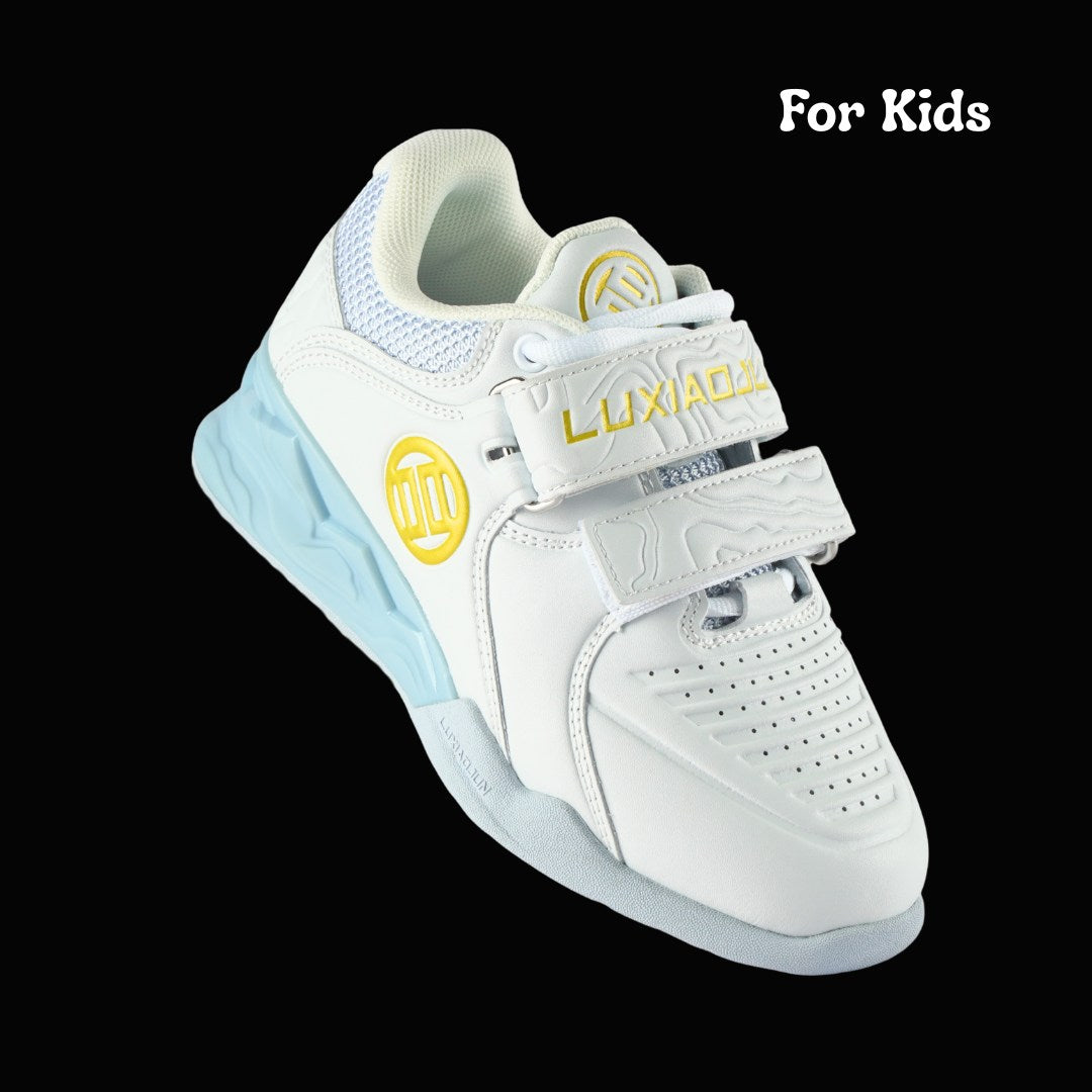 LUXIAOJUN Jr. Weightlifting Shoes – Kids only White - PRO WOLF