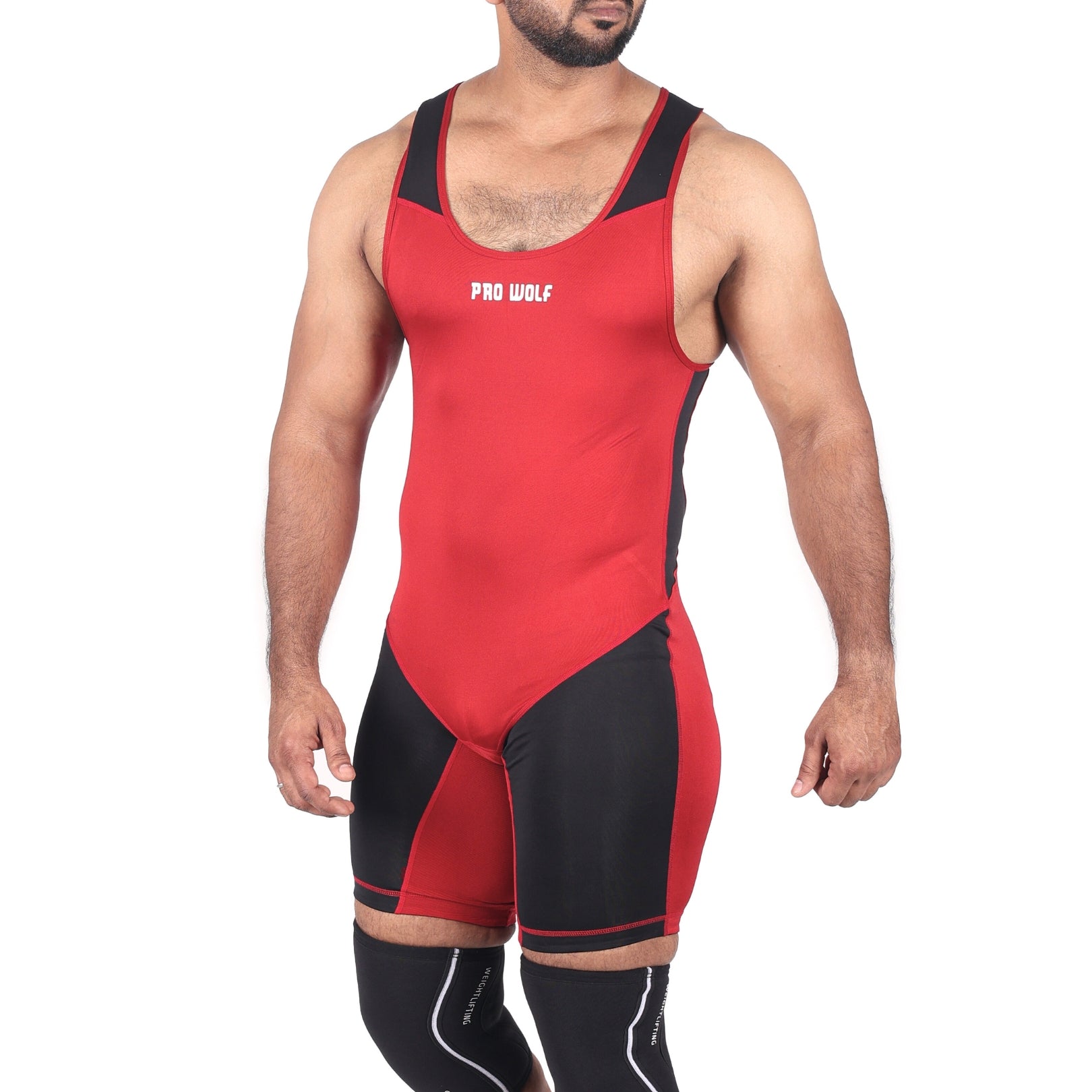 Weightlifting Singlet (Male/Female)-RED - singlet PRO WOLF
