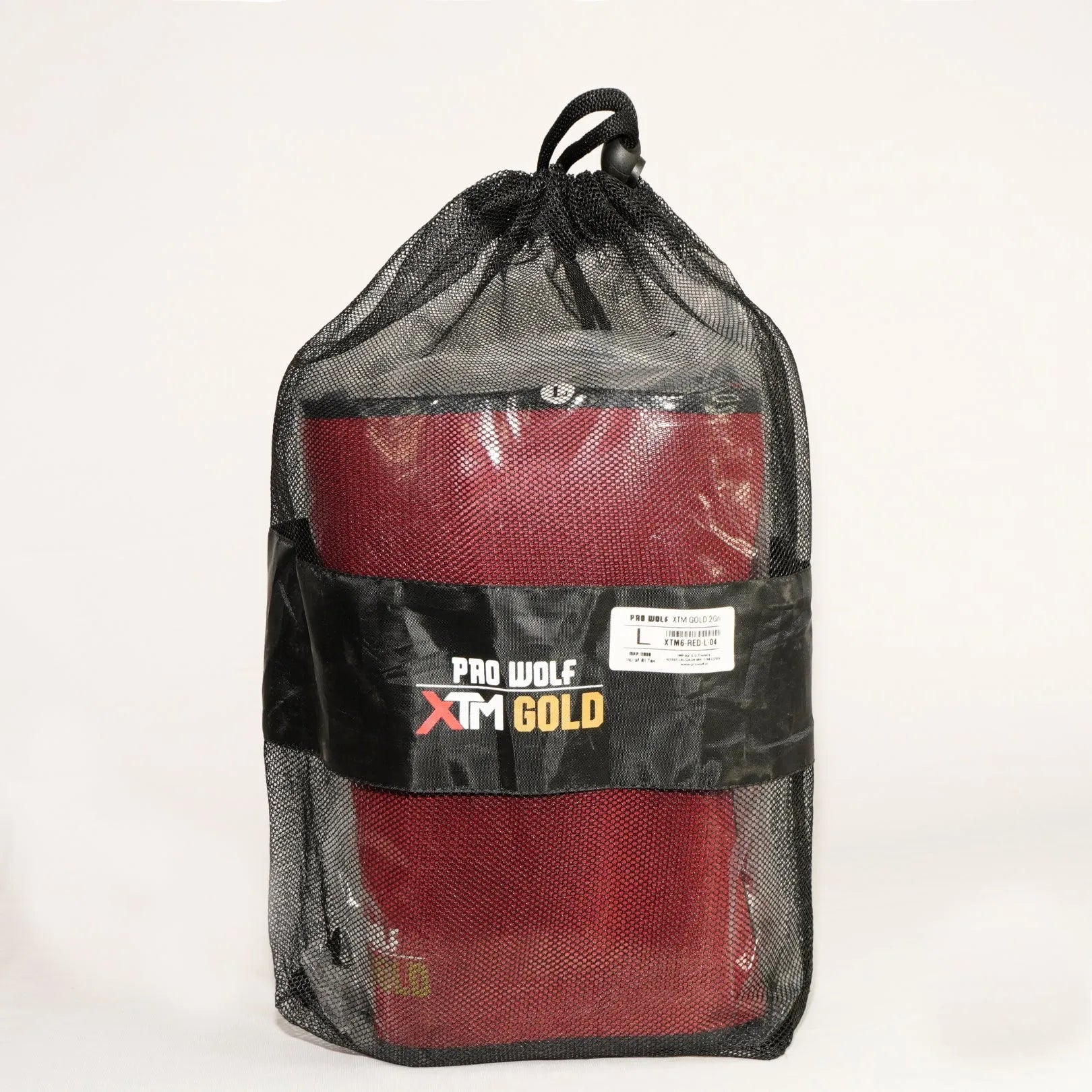 XTM Gold 7mm Knee Sleeves Powerlifting Knee Cap 2nd Gen (Level 4+) RED - PRO WOLF