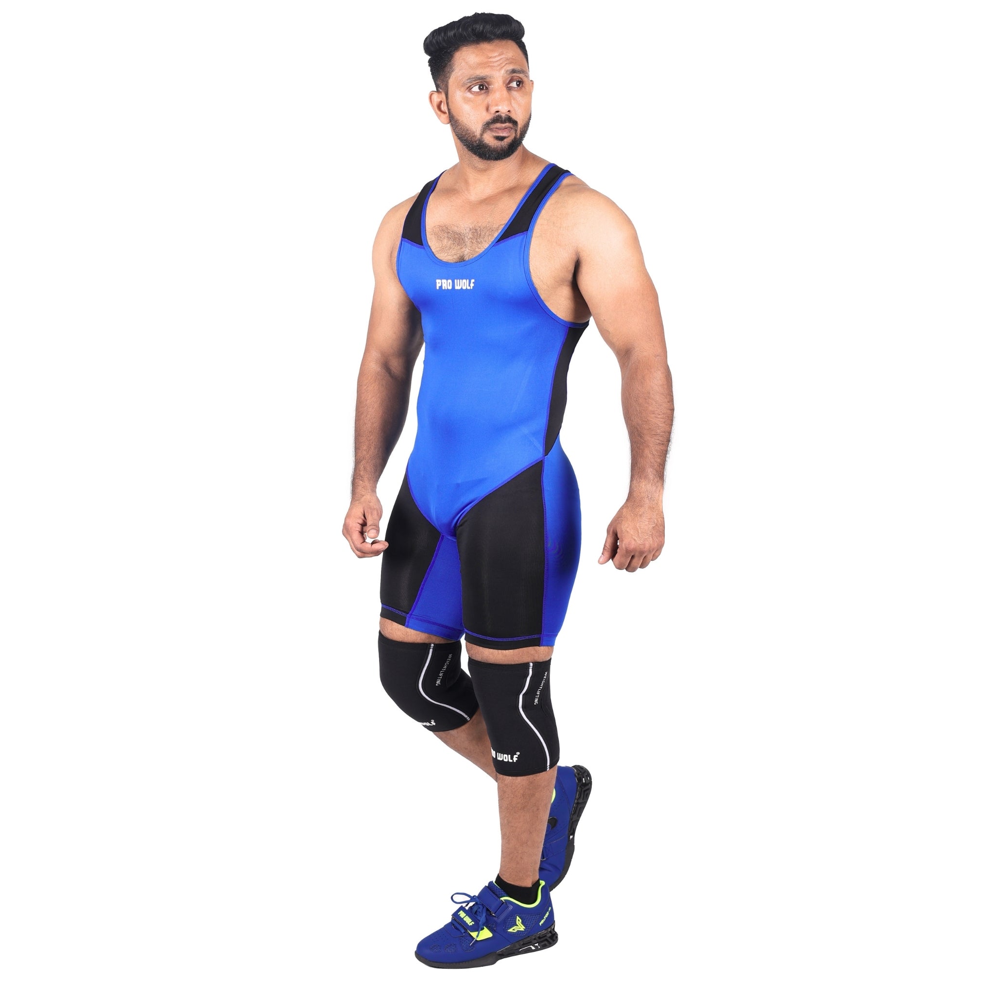 Weightlifting Singlet (Male/Female)-BLUE - singlet PRO WOLF