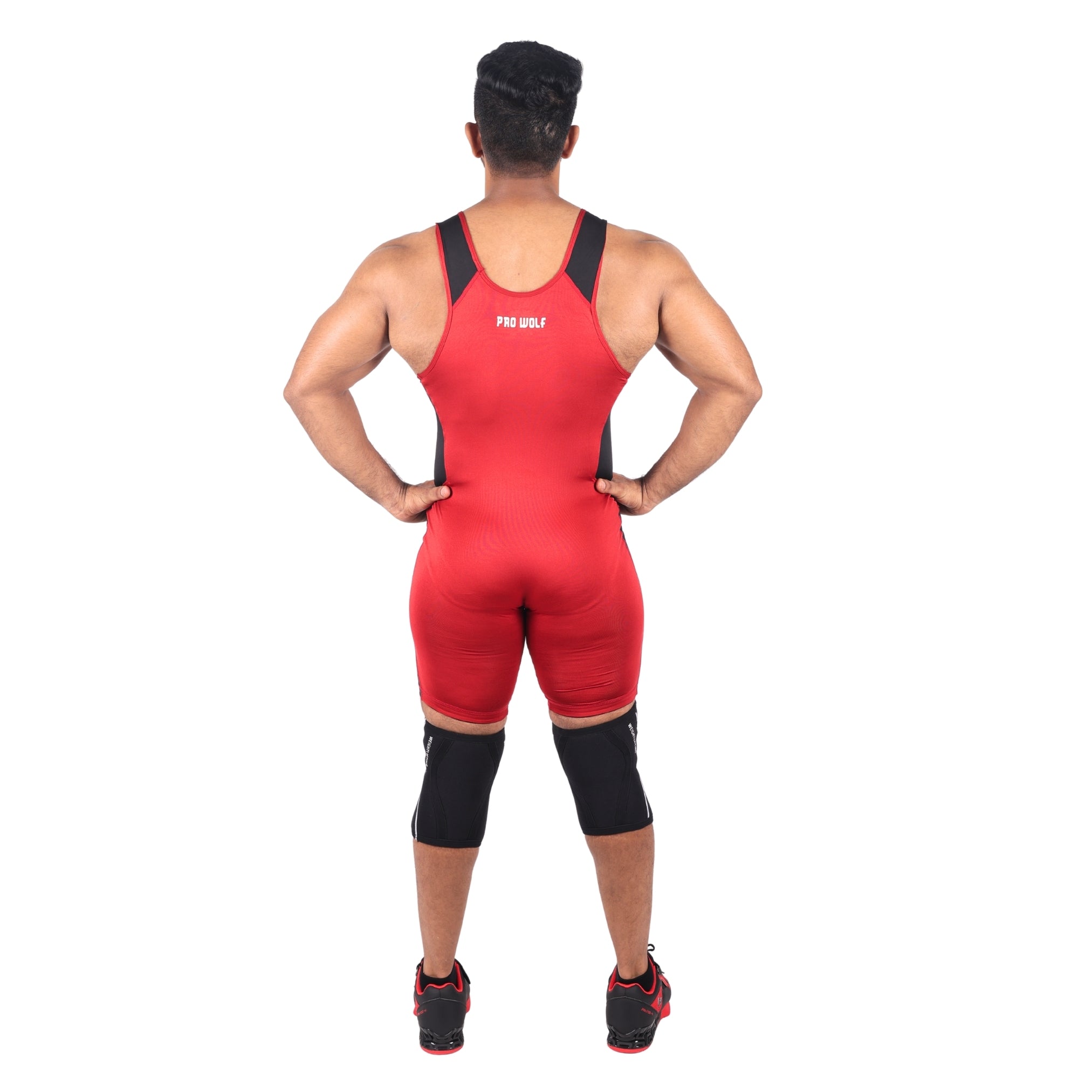 Weightlifting Singlet (Male/Female)-RED - singlet PRO WOLF