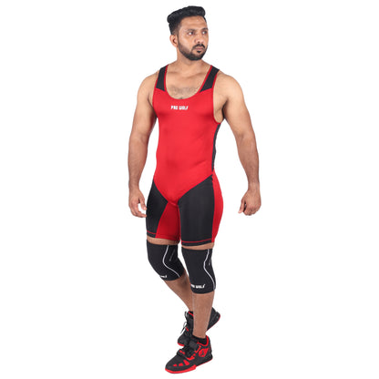 Weightlifting Singlet (Male/Female)-RED - singlet PRO WOLF