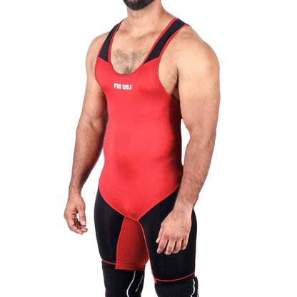Weightlifting Singlet (Male/Female)-RED - singlet PRO WOLF