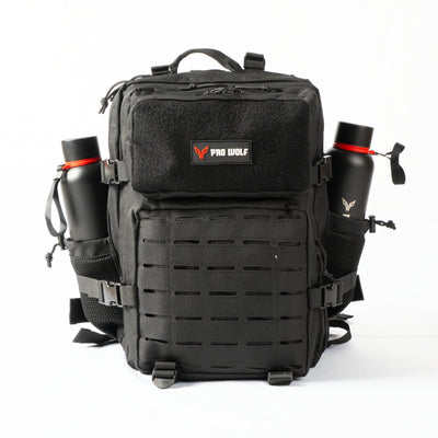 Hydro 25L-ProWolf Athlete Gym Backpack for Gym & Travel Bag | BLACK