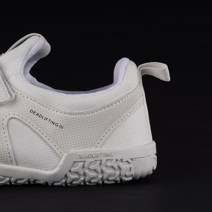 DLx550 Deadlift Barefoot Gym Shoes - White - Lifting Shoes PRO WOLF