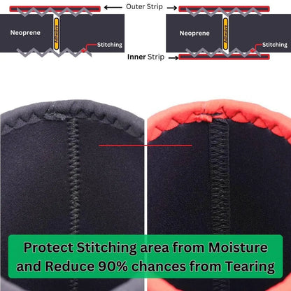 XTM Gold 7mm Knee Sleeves Powerlifting Knee Cap 2nd Gen (Level 4+) - PRO WOLF