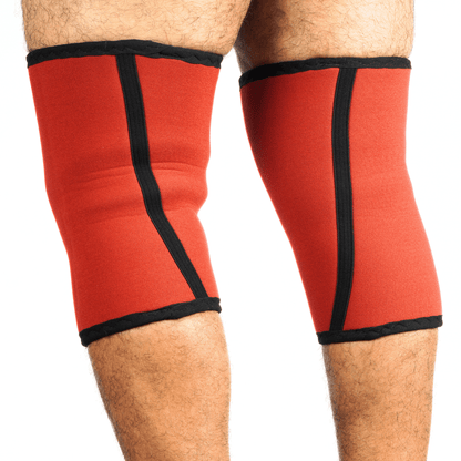7mm Knee Sleeves 3nd Generation (Level 2) Knee Cap-RED -  PRO WOLF