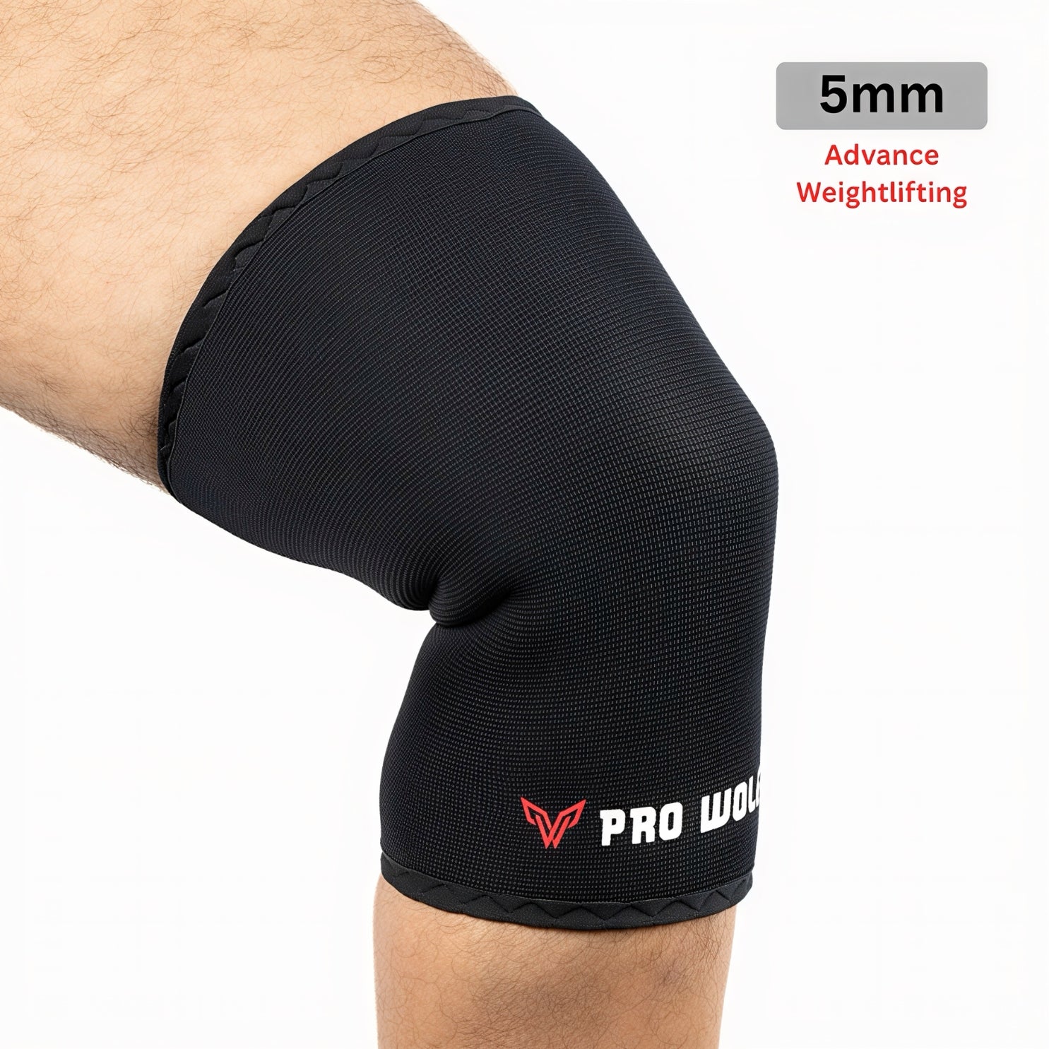 7mm Knee Sleeves Weightlifting (Level 2) Knee Cap BLACK