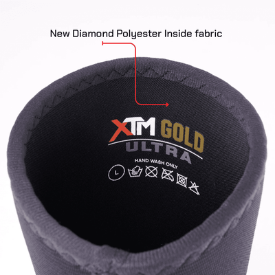 XTM Gold ULTRA  7mm Knee Sleeves Powerlifting (Level 5) BLACK - knee sleeves PRO WOLF