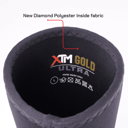 XTM Gold ULTRA  7mm Knee Sleeves Powerlifting (Level 5) BLACK - knee sleeves PRO WOLF