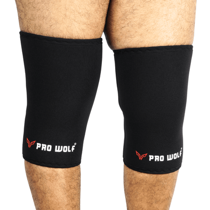 7mm Knee Sleeves 3rd Generation (Level 2) Knee Cap-BLACK -  PRO WOLF