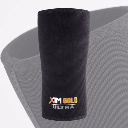 XTM Gold ULTRA  7mm Knee Sleeves Powerlifting (Level 5) BLACK - knee sleeves PRO WOLF