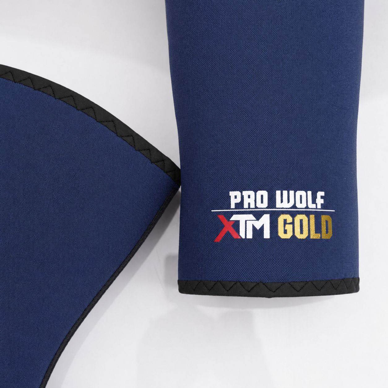 XTM Gold 7mm  Knee Sleeves Powerlifting 2nd Gen (Level 4+) Navy Blue