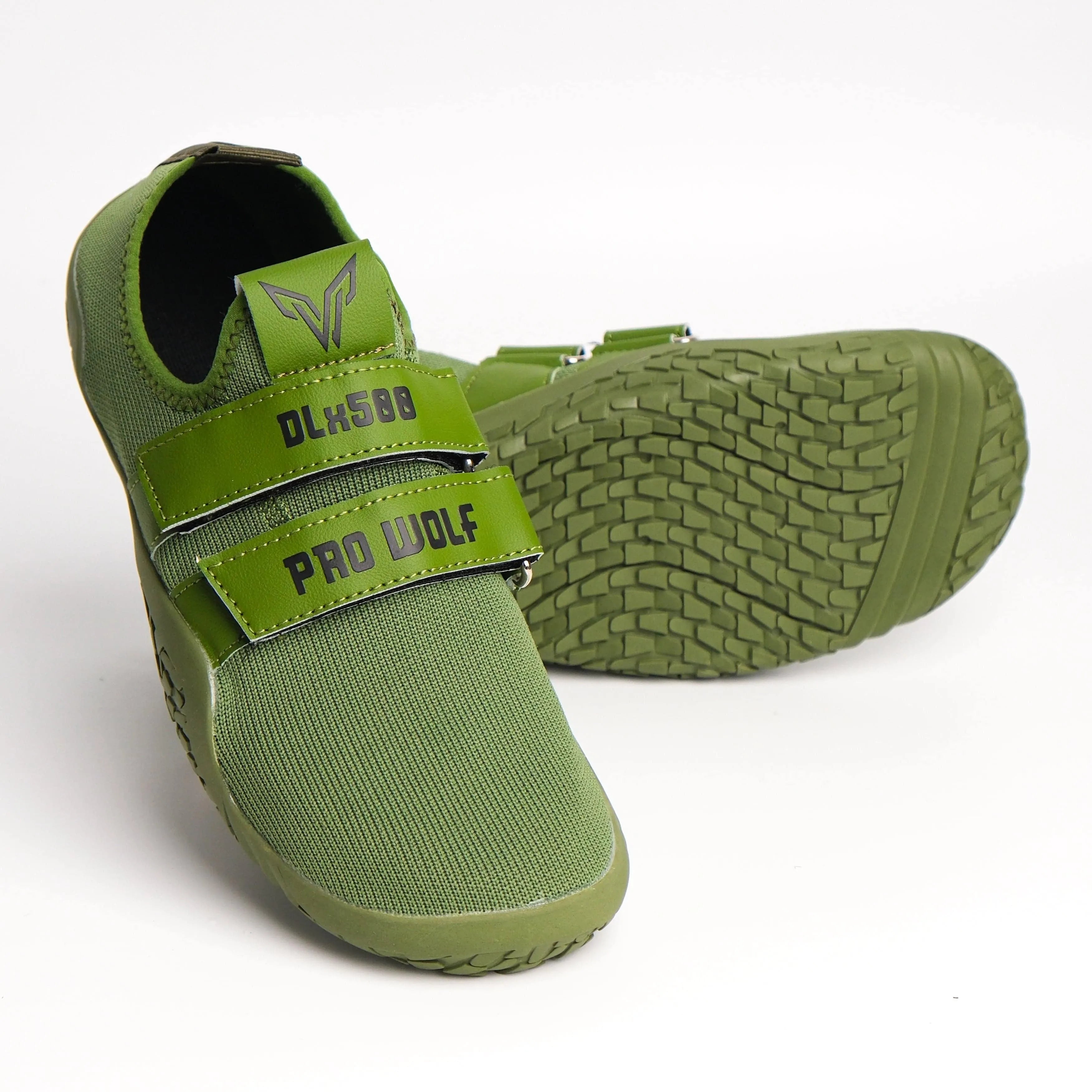 DLx500 Deadlift Barefoot Gym Shoes - ARMY GREEN - PRO WOLF