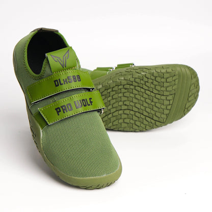DLx500 Deadlift Barefoot Gym Shoes - ARMY GREEN - PRO WOLF