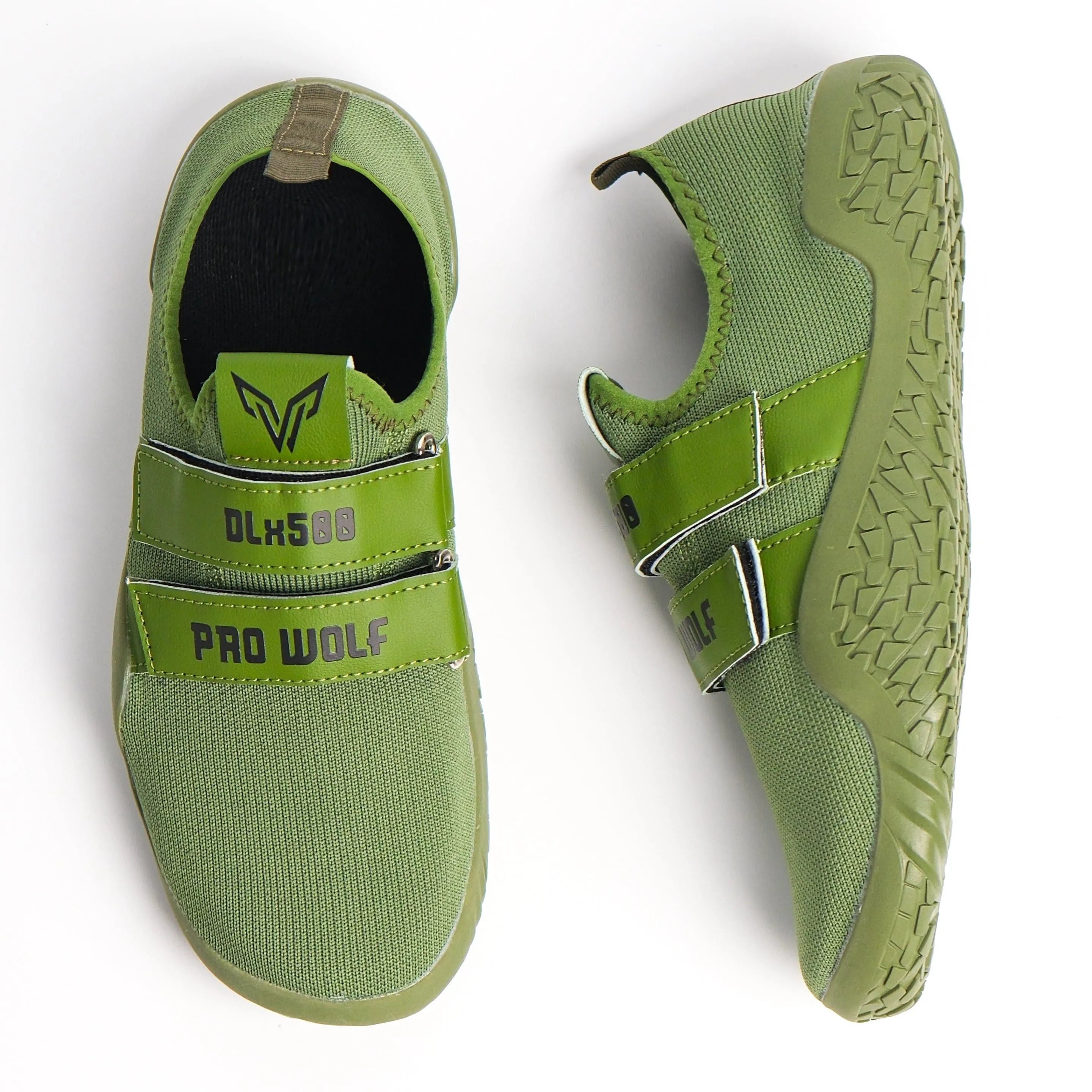 DLx500 Deadlift Barefoot Gym Shoes - ARMY GREEN - PRO WOLF