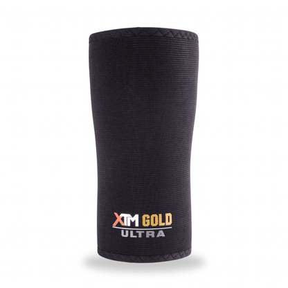 XTM Gold ULTRA  7mm Knee Sleeves Powerlifting (Level 5) BLACK - knee sleeves PRO WOLF