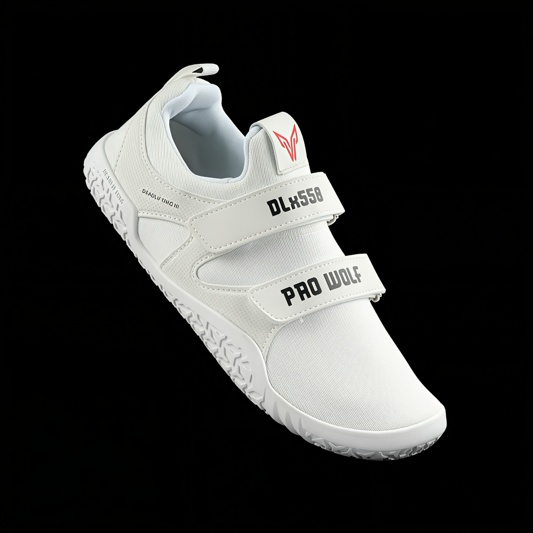 DLx550 Deadlift Barefoot Gym Shoes - White