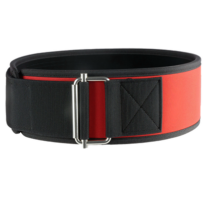 Weightlifting & Powerlifting Belt Neoprene Self Locking - RED -  PRO WOLF