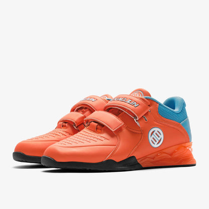 LUXIAOJUN Weightlifting Shoes -Power Orange Edition - Lifting Shoes PRO WOLF