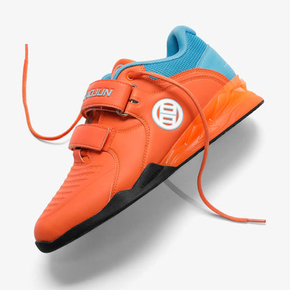 LUXIAOJUN Weightlifting Shoes -Power Orange Edition - Lifting Shoes PRO WOLF