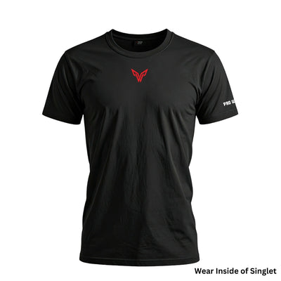 Lifters Tshirt -For Singlet Black - singlet PRO WOLF