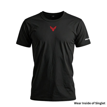 Lifters Tshirt -For Singlet Black - singlet PRO WOLF