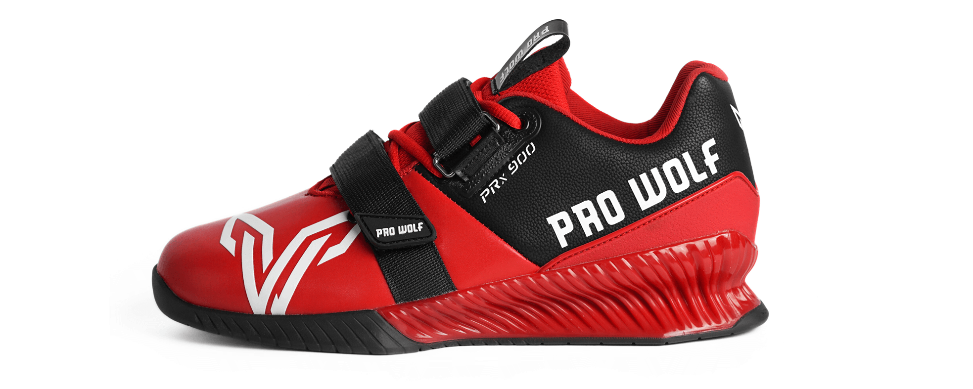 Red Pro Wolf weight Lifting shoes