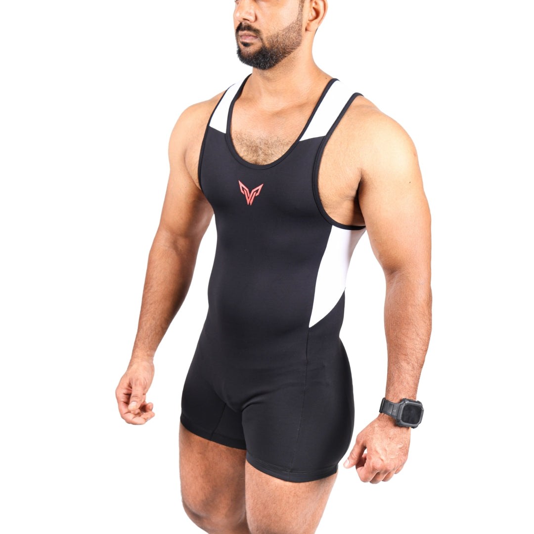 Powerlifting Singlet WHITE (Male/Female) -  PRO WOLF