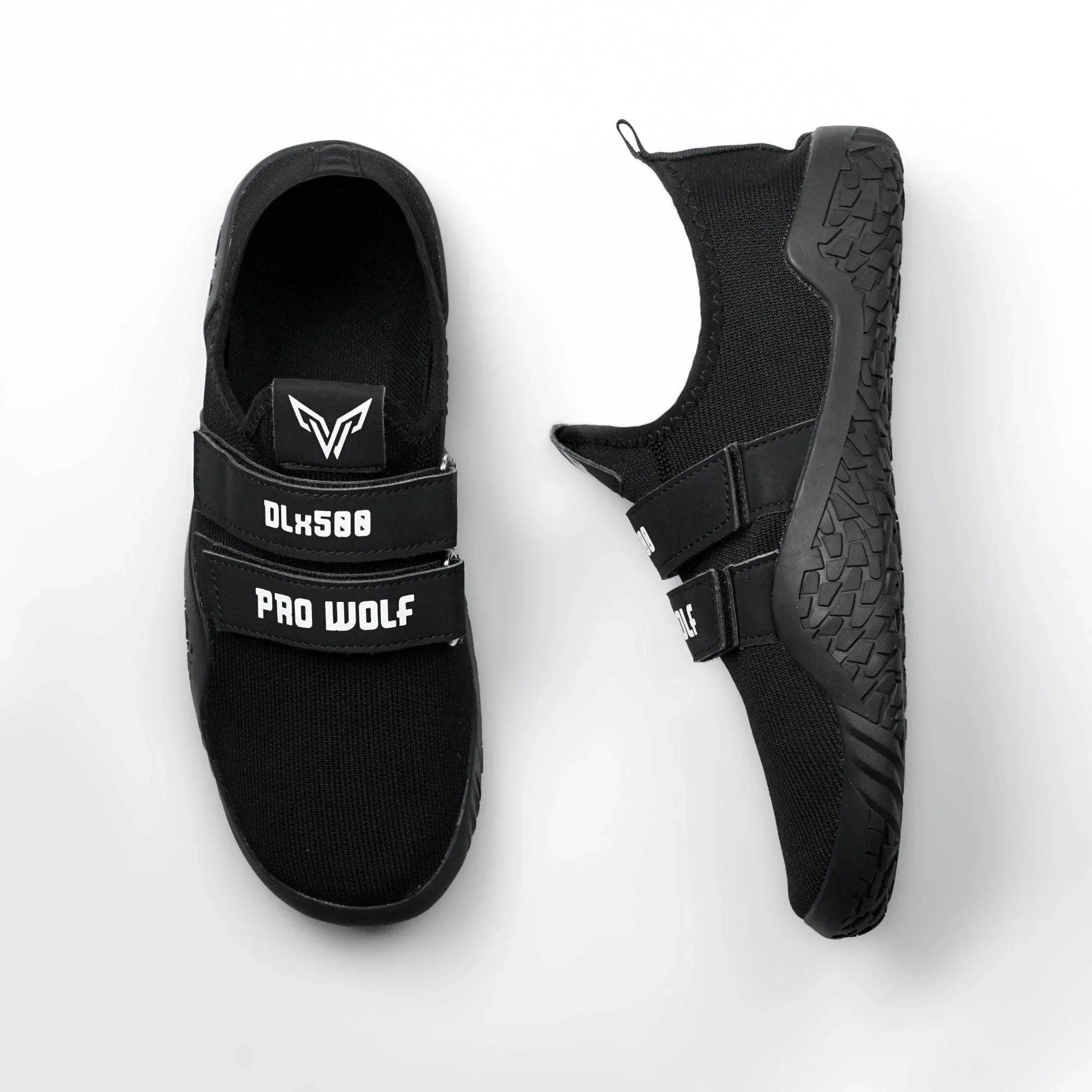DLx500 Deadlift Barefoot Gym Shoes - Black | ProWolf - PRO WOLF