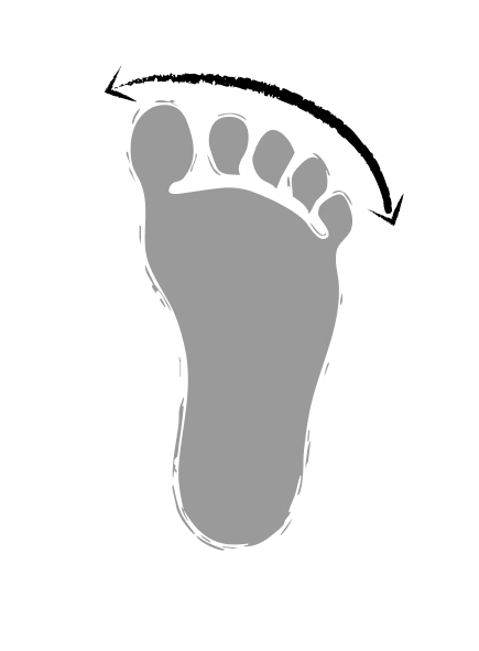 Wide toe box for natural toe spread