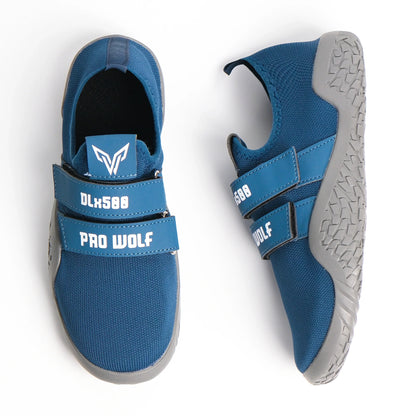 DLx500 Deadlift Barefoot Gym Shoes - Blue | ProWolf - Lifting Shoes PRO WOLF