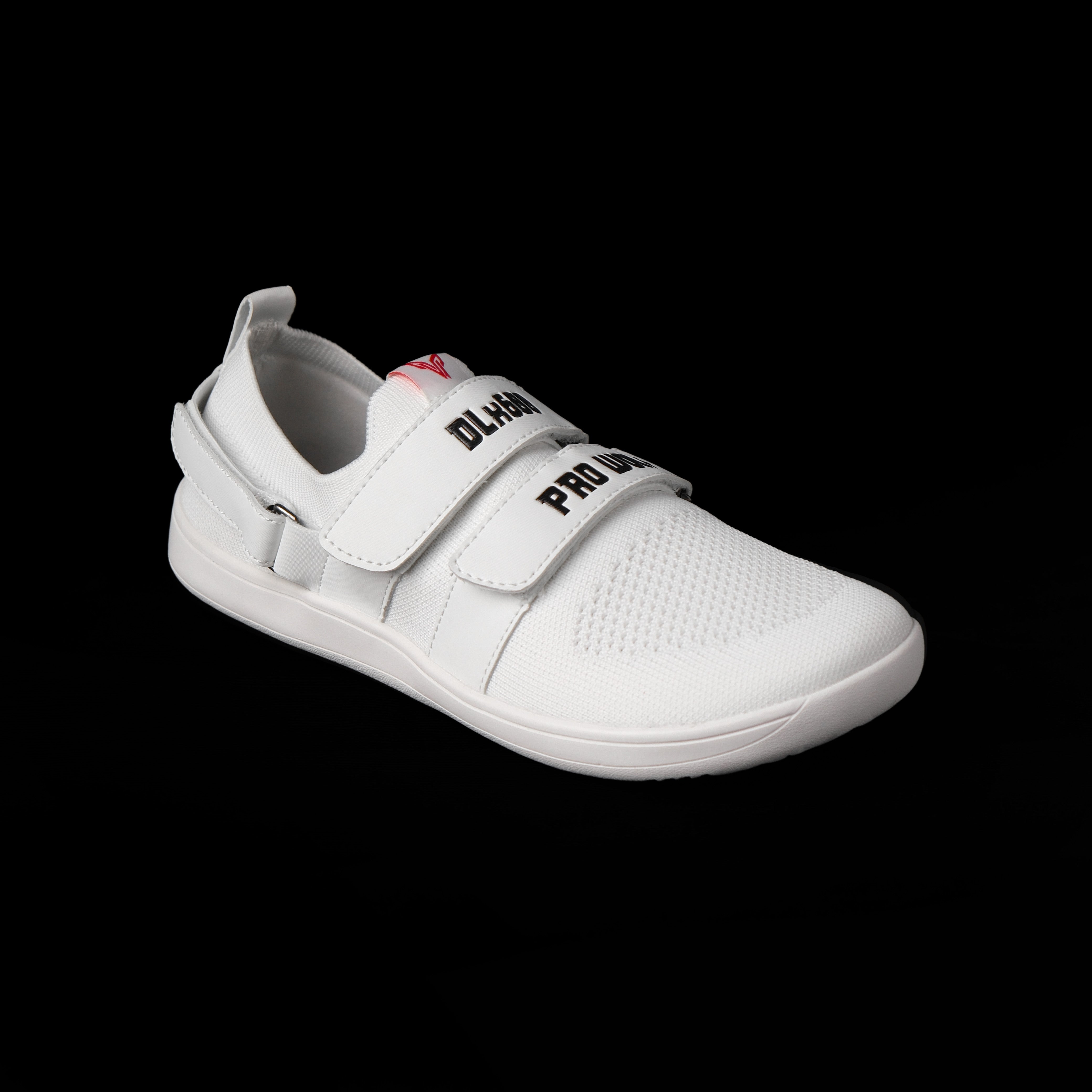 DLx600 Wider Toe Box Deadlift Barefoot Gym Shoes - White - Lifting Shoes PRO WOLF