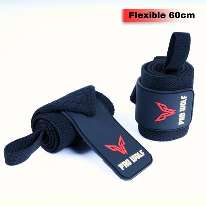 Flexible Wrist Wraps 60cm- Weightlifting and Powerlifting - Straps and Band PRO WOLF