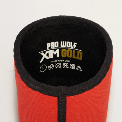 XTM Gold 7mm  Knee Sleeves Powerlifting Knee Cap 2nd Gen (Level 4+) RED -  PRO WOLF