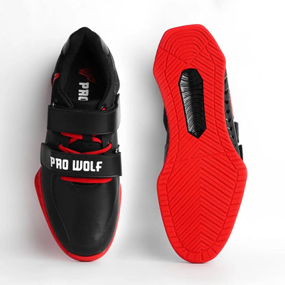 PRx800 Wider Toe Box Weightlifting Squat Gym Shoe - Black - PRO WOLF