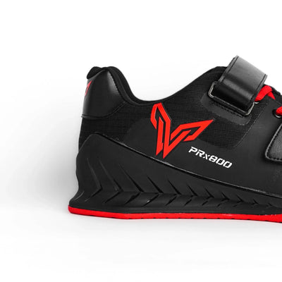 PRx800 Wider Toe Box Weightlifting Squat Gym Shoe - Black - PRO WOLF