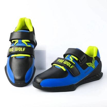 PRx800 Wider Toe Box Weightlifting Squat Gym Shoe - BLUE - PRO WOLF