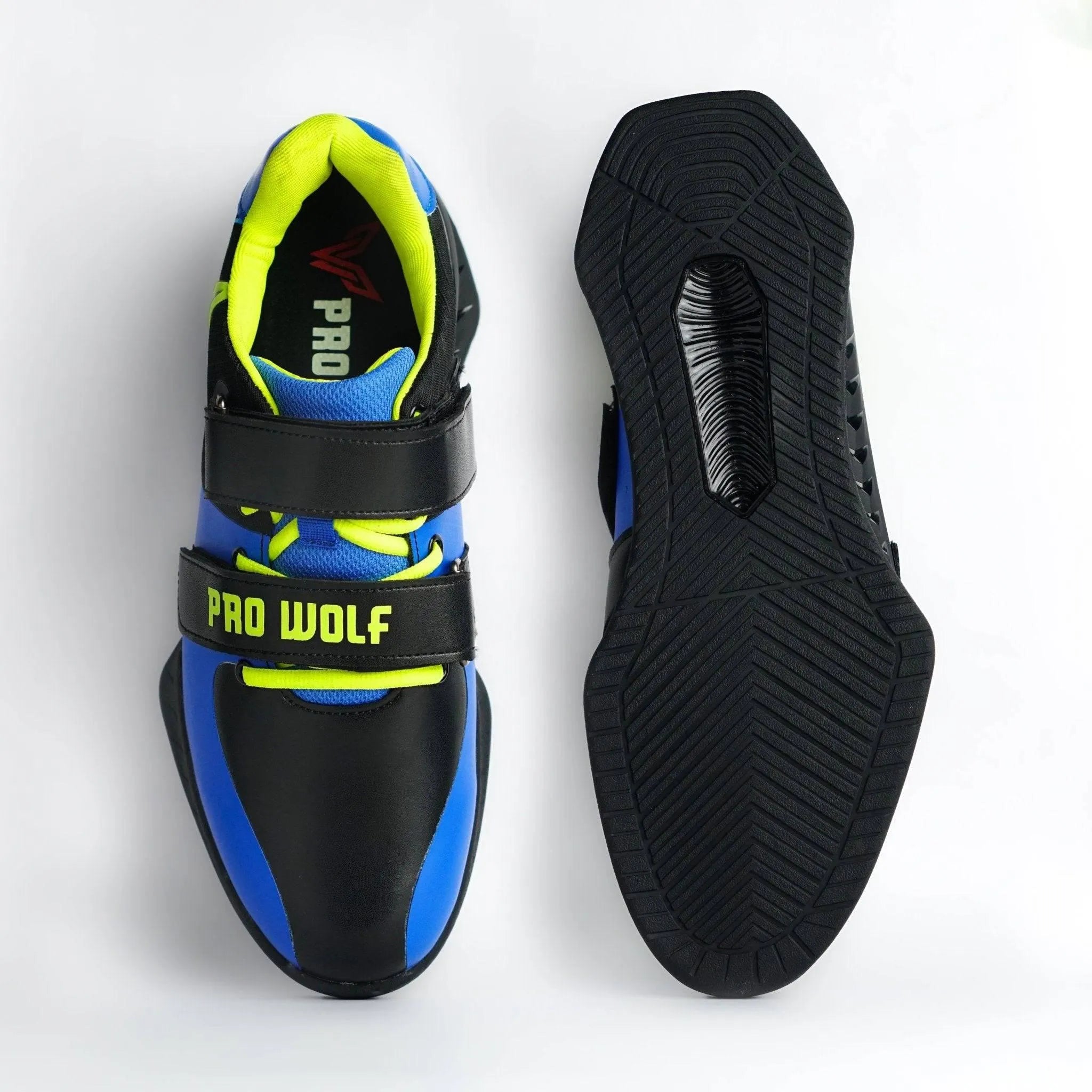 PRx800 Wider Toe Box Weightlifting Squat Gym Shoe - BLUE - PRO WOLF