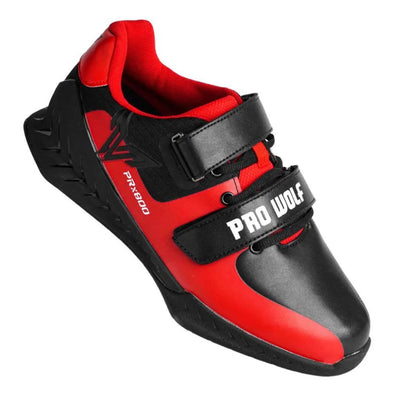 PRx800 Wider Toe Box Weightlifting Squat Gym Shoe - RED - PRO WOLF